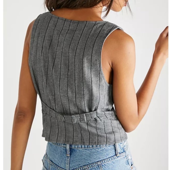 Free People Jeanette Stripe Vest | Size Small | NWT - Picture 3 of 16